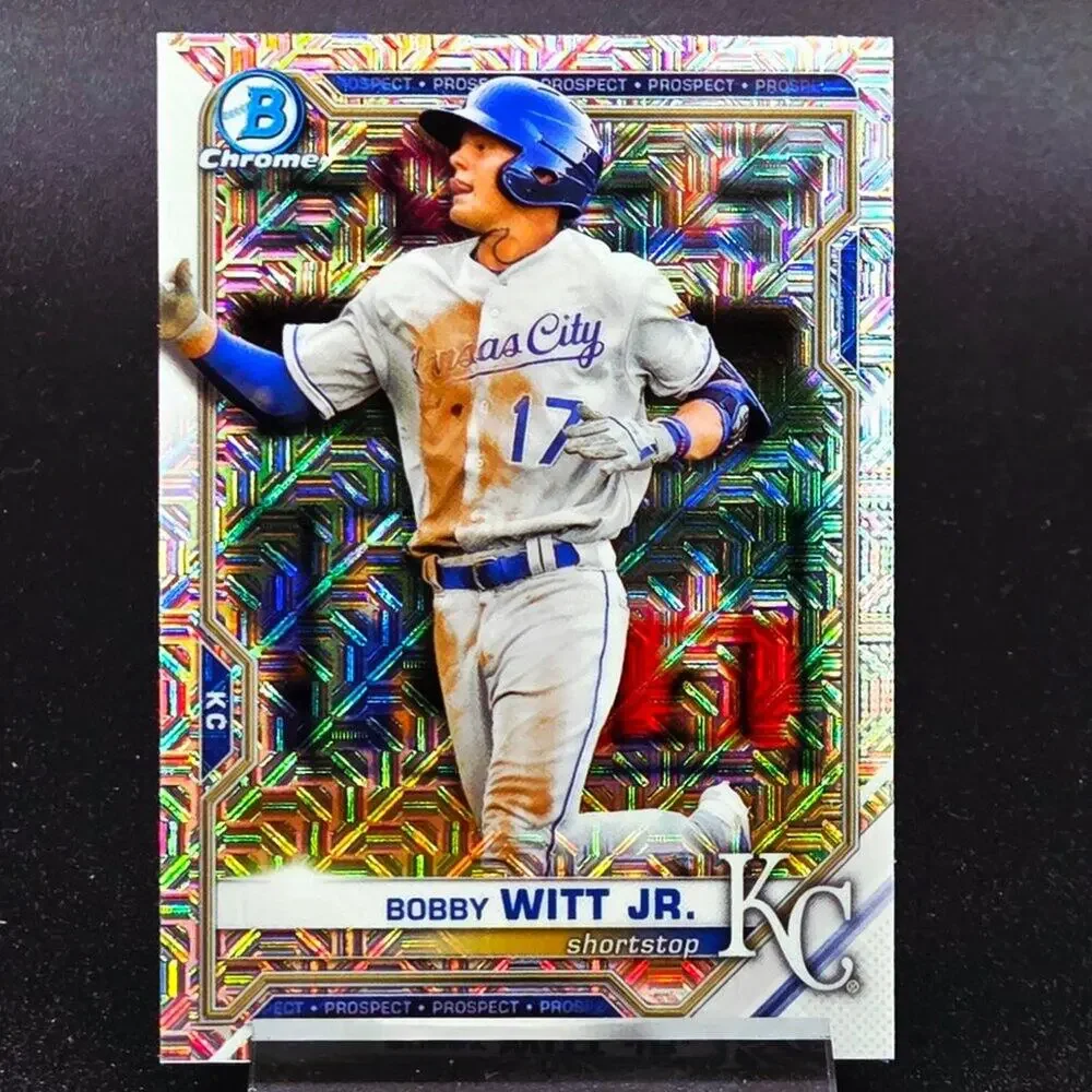 Bobby Witt Jr. Bowman Chrome Mojo Finest Sterling Kansas City Royals Star